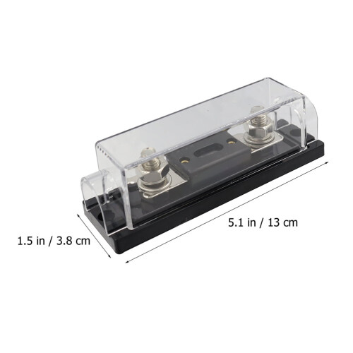 unbranded3pcs Μπλοκ ασφαλειών με ασφάλεια Διανομέας Block100a ANL Θήκη ασφαλειών με ασφάλεια 2