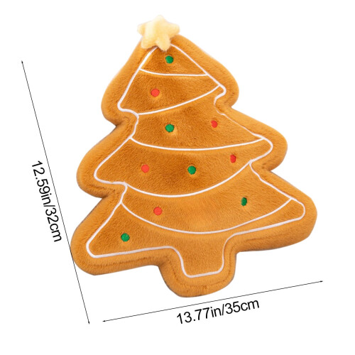 Almofada de Natal em formato de biscoito de gengibre, 36x34cm 2