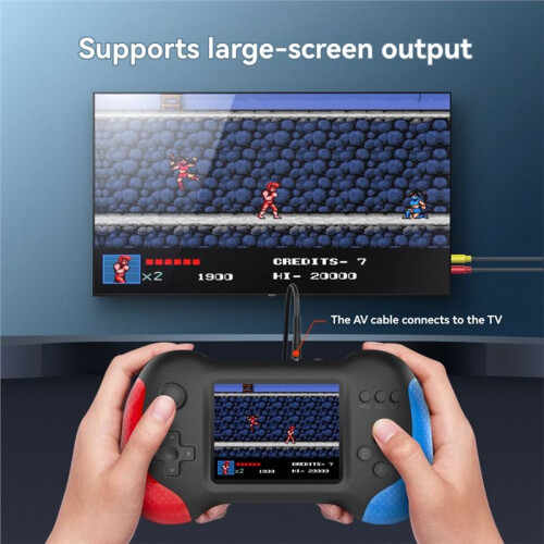 Console de Jogos Portátil Retrô X9M com Tela de 3 Polegadas, 666 Jogos Integrados, Gamepad Nostálgico, Brinquedo para Crianças C 2