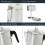 Cafetera de aluminio para estufa, 9 tazas, color plata. 4