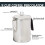Cafetera de aluminio para estufa, 9 tazas, color plata. 6