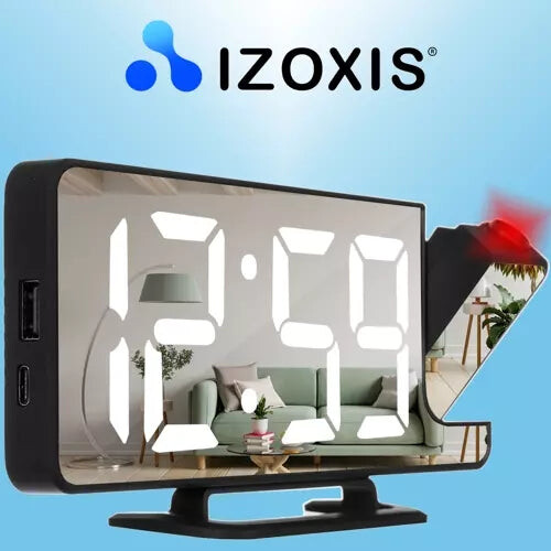 LED-Wecker mit Izoxis 19576-Projektor 1