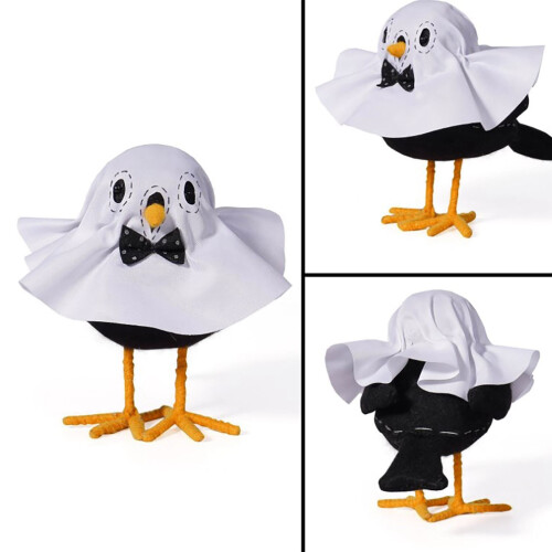 Halloween Standing Bird Figurine – Polyester Decor Statue 1