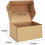 Caixas de envio de papelão ondulado marrom, tamanho pequeno (6x4x3 polegadas), pacote com 25 unidades. 2