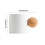 Ceramic Mug with Wooden Handle, 12 oz, Rustic White 2