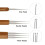 Conjunto de 5 agulhas de crochê DIY com cabo de bambu para fazer dreadlocks, tranças e penteados. 6