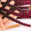Conjunto de 5 agulhas de crochê DIY com cabo de bambu para fazer dreadlocks, tranças e penteados. 8