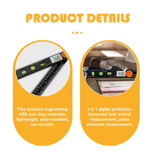 Degree Protractor Tools Digital Angle Finder for Woodworking 1
