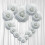 BalsaCircle4Pieces12" Roses artificielles blanches géantes Décor mural Fête 8