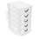 Torre organizer per cassetti in plastica trasparente – Bianca 2