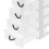 Torre organizer per cassetti in plastica trasparente – Bianca 3