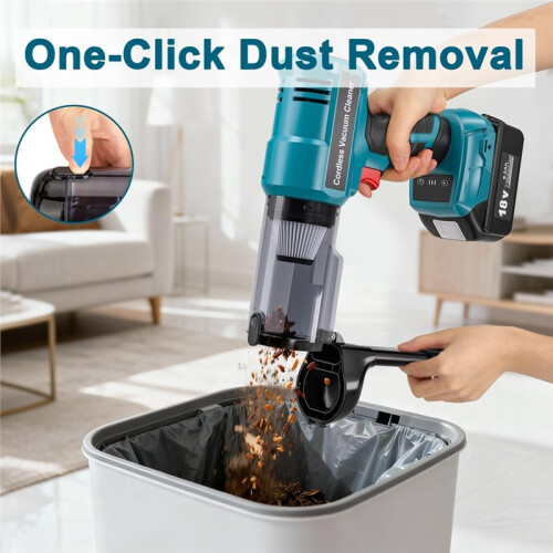 For  18V Battery Cordless Vacuum Cleaner Portable Brushless Handheld Vacuum Cleaner with Variable Speed Function 2