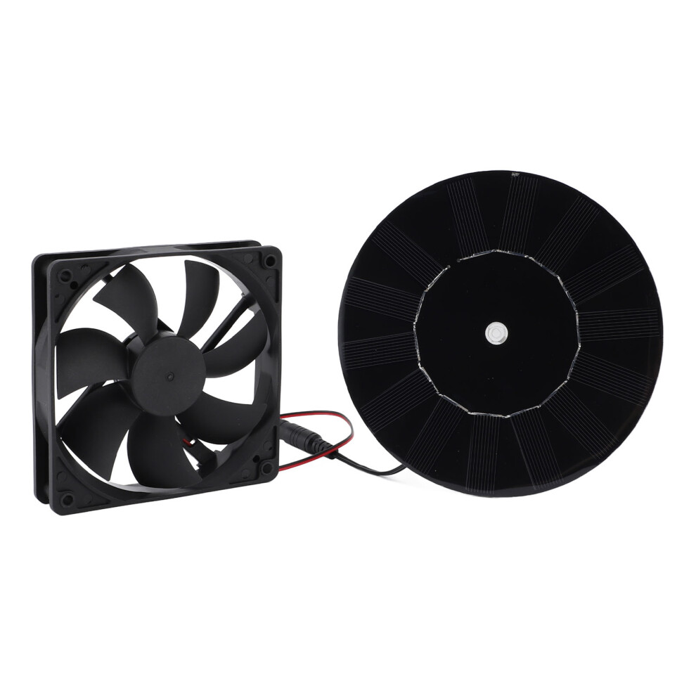10W Solar Exhaust Fan Kit 16Cm Silicon Panel Vent For Toilet & Pet House 9341385751837