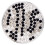 Morella Women's Decorative Coin 33 mm Black-Silver-Grey 1