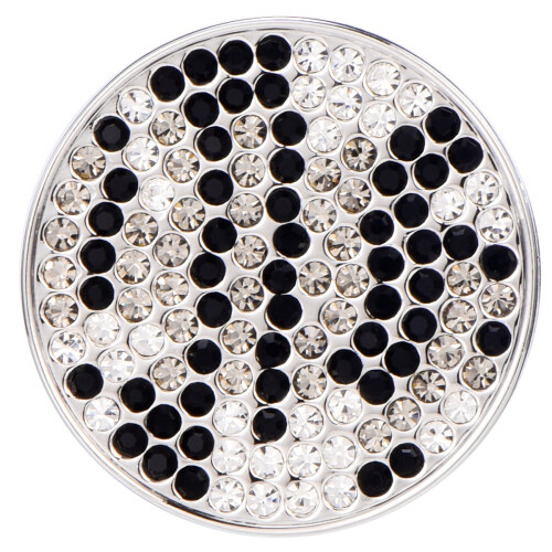 Morella Women's Decorative Coin 33 mm Black-Silver-Grey