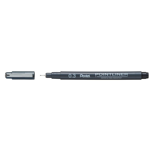 Pentel Pentel Lettering Set [Beginner] Brush Sign Pen & Pointliner 2