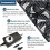 Cooling Fan Belt Controller Multi Functional Chassis Workstation Cabinet Cooling Service Station Cooling Fan US Plug 2