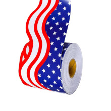 Independence Day Bulletin Board Border Patriotic Classroom Decor 4th of July Bulletin Board Trim Sticker for School