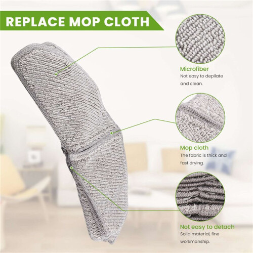 Cleanable Microfiber Mop Cloths Replacement Parts for Midea S8+ M7 Pro Robotic Vacuum Cleaner 2