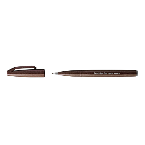Pentel Pentel Brush Sign Pen Dark Brown 1