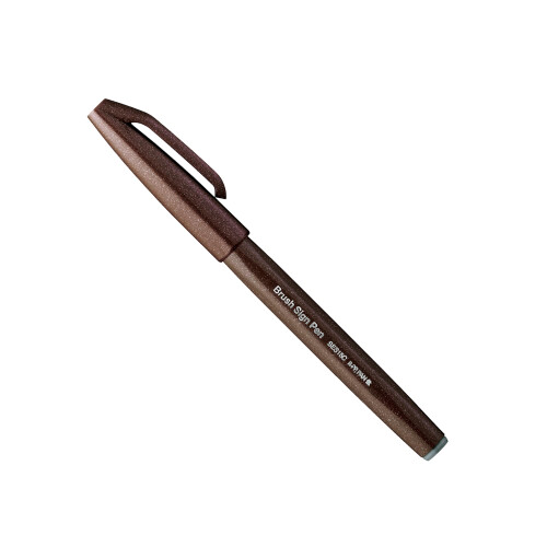 Pentel Pentel Brush Sign Pen Dark Brown 2