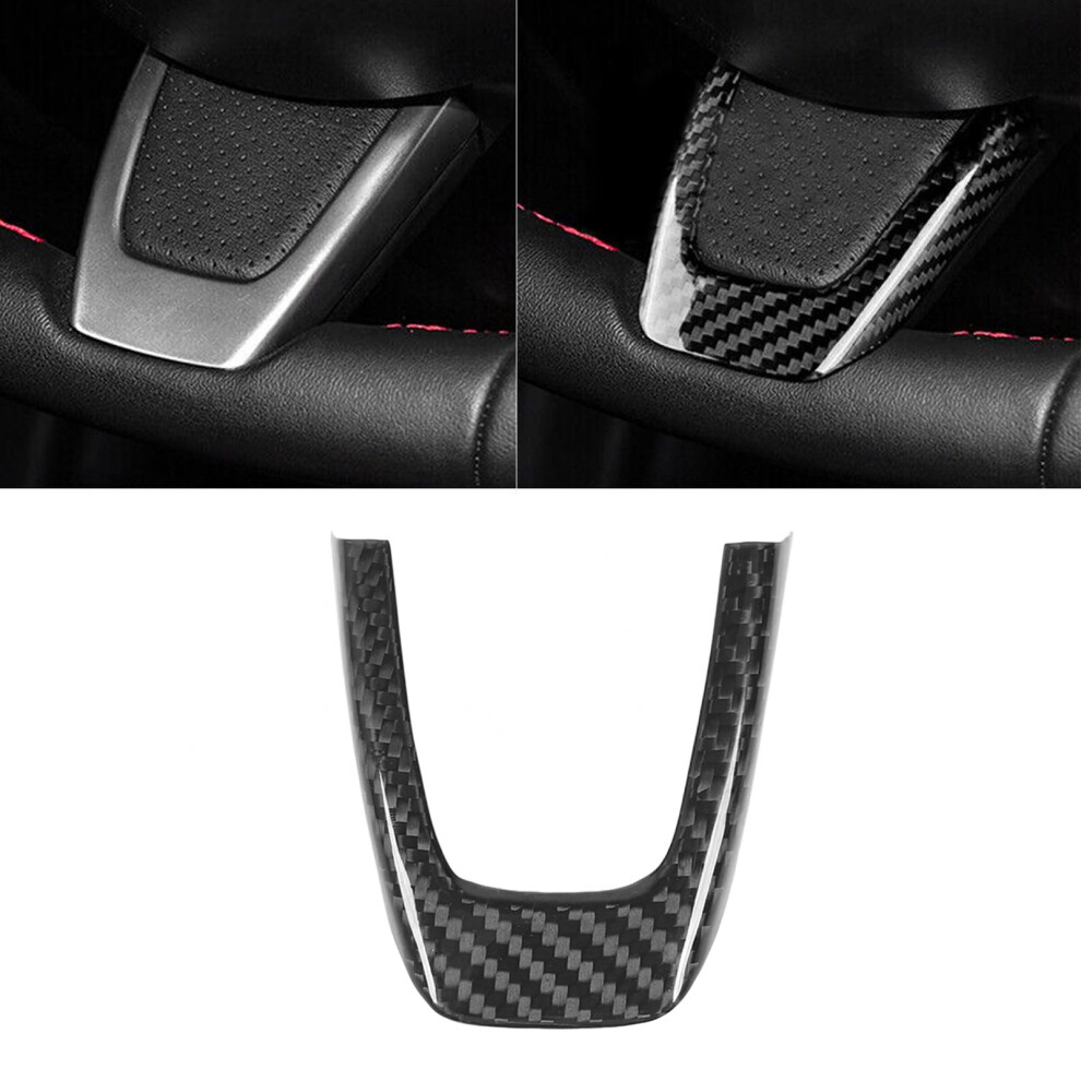 Carbon Fiber Lower Frame Cover For Fiat 500 2012-2015 Glossy U-Shaped Replacement 7611388470960