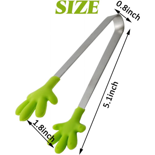 Mini pinças de silicone de 5 polegadas, 20 unidades, 10 cores. 1