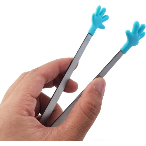 Mini pinças de silicone de 5 polegadas, 20 unidades, 10 cores. 2