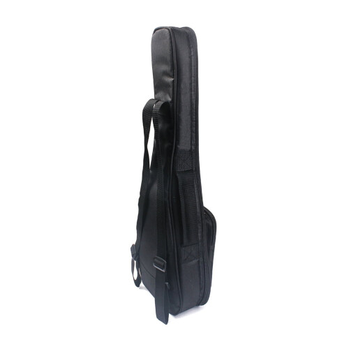 Mochila para guitarra acolchoada de 26 polegadas com cordão vermelho resistente e alça de ombro (preta) 2