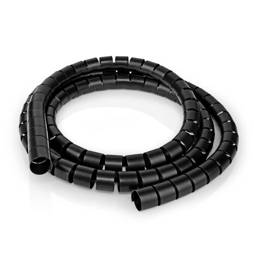Cable Management | Spiral sleeve | 1 pc. | Maximum cable thickness: 28 mm | PE | Black 1