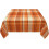Autumn Orange Buffalo Plaid Square Tablecloth 52 inch 3