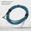 Cable de guitarra de 6,5 mm de ángulo recto a recto, 3 m, azul 4