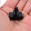 OUNONA Black Push Button Switch - 3 Pack, Self-Resetting, 5