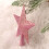 2-Piece Pink Glitter Star Tree Topper, 15 cm 2