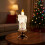 Flameless Snowball Candle 16cm Rotating Water Glitter LED 4
