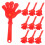 Rote ABS-Handklappern – 10er-Pack 5