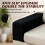 AUQ Stretchable Sofa Arm Covers – Black, Polyester, Pack 5