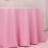 BalsaCircle 120" Pink Round Polyester Tablecloth 3