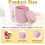 Light Pink Cotton Rope Storage Basket with Lid 2