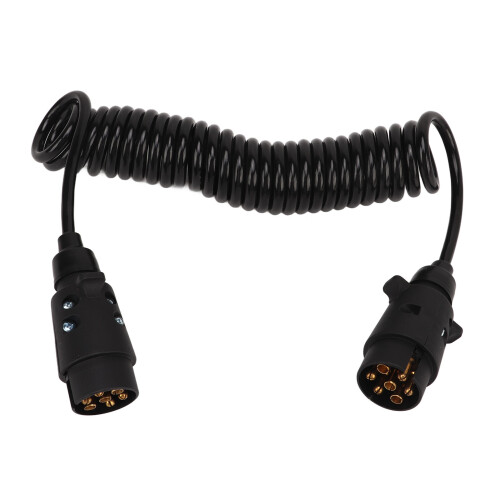 12.8ft Flexible Coiled Trailer RV Cable with Stable Insulation 1