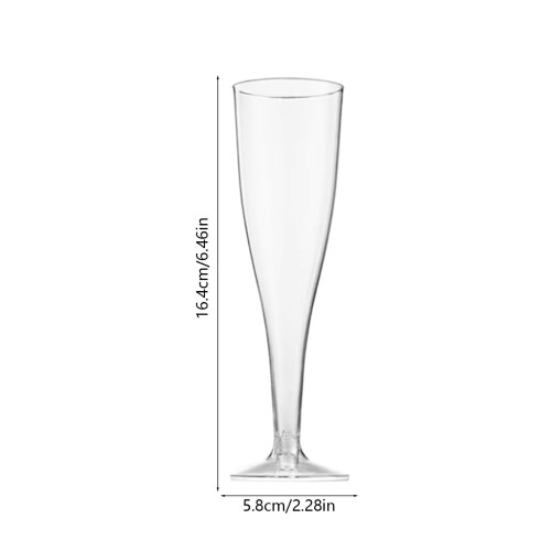 25 stk. klare plastik champagneglas 2