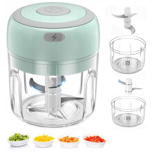 Electric Mini Garlic Shredder Portable Cordless Food Processor With USB Charging For Garlic Onion Pepper Nuts Baby Food