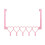Ροζ κρεμάστρα πετσετών με φιόγκο πάνω από την πόρτα και 5 γάντζους – Αγροτική 8