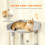 PawHut PawHut 170 cm Cat Tree, Large Cat Tower with 7 Scratching Posts, Light Grey 5