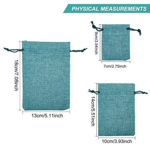 Burlap Gift Bags with Drawstring 9–18 x 7–13 cm 18 pcs 1