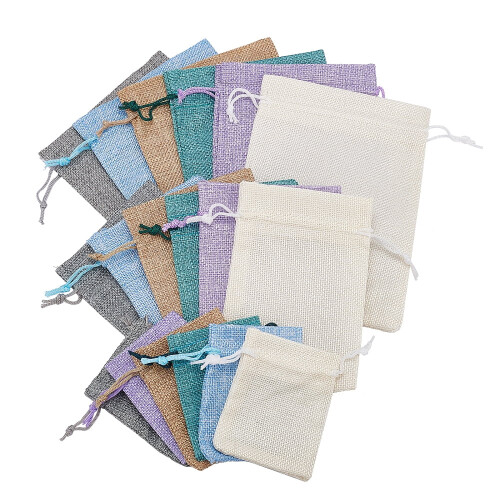 Burlap Gift Bags with Drawstring 9–18 x 7–13 cm 18 pcs 2