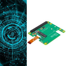 Voor Raspberry Pi M.2 HAT+ Uitbreidingskaart Ondersteuning Single Channel PCle2.0-Interface voor 2230 2242 NVMe M.2 SSD