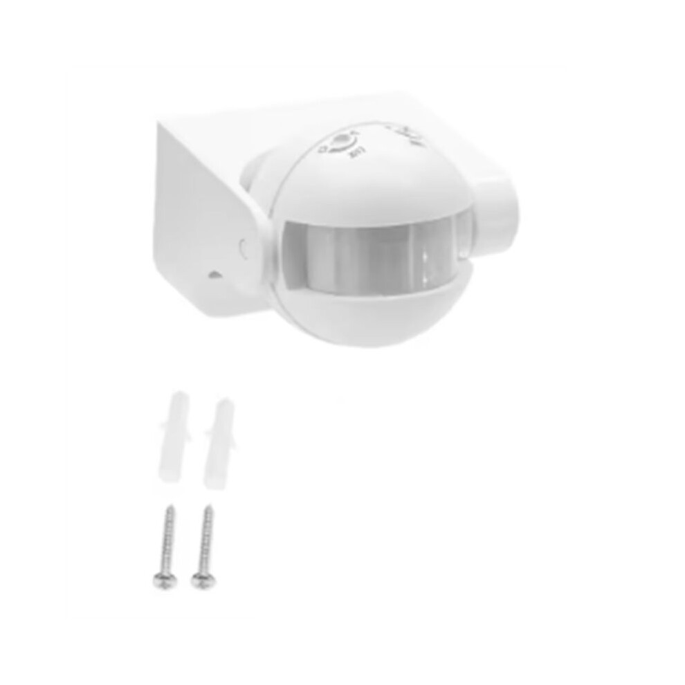 Ac 110V-240V Pir Infrared Motion Sensor 180 Degree Motion Detection Delay Adjustable Waterproof White 4711695832314