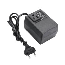 200W Voltage Converter Transformer EU to US - Step-Down Transformer 220V to 110V Single Phase Travel Adapter EU Plug