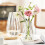 Clear Ribbed Glass Vase – Large 10" or Small 8" 2